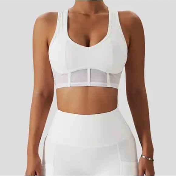 Inspired by alo mesh corset style sports bra size small - Picture 1 of 8